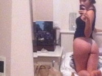 Busty shaved brunette teen girlfriend selfies