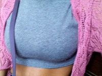 Ebony GF with sexy nice tits