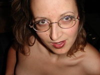 Amateur wife in glasses