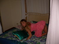 Blonde amateur wife at vacation