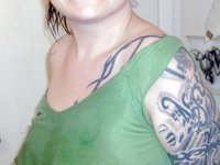 Tattoed amateur brunete wife sexlife