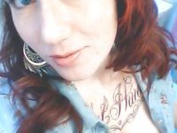 Tattoed redhead amateur wife