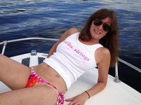 Great mature wife at summer vacation