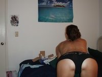 Real amateur wife posing at bedroom