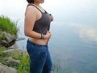 Exposed chubby amateur wife