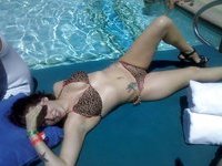 Redhead amateur wife with friends