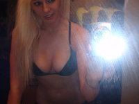 Naughty blonde babe selfies