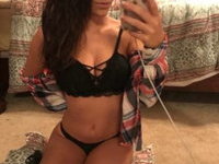 Hot busty girl nude posing selfies
