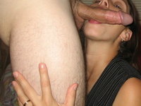Naughty wife likes sperm on her face