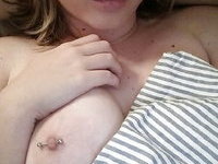 Nice amateur girl with sexy tits