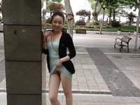 Chinese wife flashing in public
