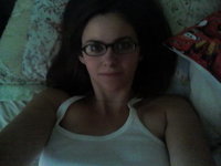 Pretty amateur wife in glasses