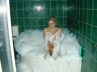 Blonde amateur MILF nude posing pics