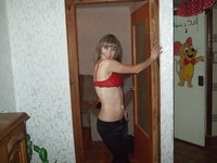 Russian amateur blonde MILF