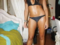 Sexy latina GF nude posing