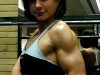 Muscle girl nude posing pics part 9