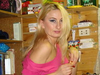 Russian amateur blonde wife Vera sexlife