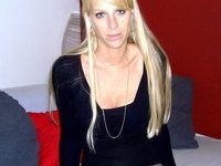 Blonde amateur wife with long hair