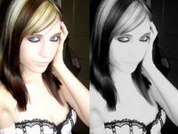 Emo amateur teen girl