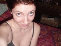 Redhead amateur wife self pics collection