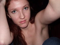 Redhead amateur wife self pics collection