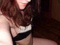 Redhead amateur wife self pics collection