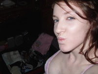 Redhead amateur wife self pics collection