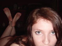 Redhead amateur wife self pics collection