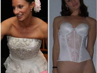Brides exposed dressed and undressed before after