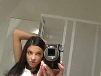 Sexy amateur brunette GF Amanda selfies
