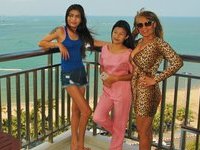 Three thai amateur sluts playing