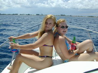 Lesbian teens at yaht vacation
