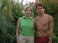 Awesome nudist couple at vacation