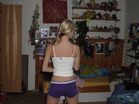 hot blond wife at vacation