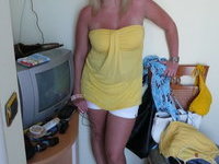 Blonde amateur wife nude posing pics