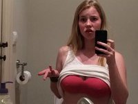 Busty young amateur blonde GF