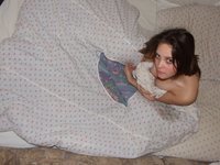 nice teen GF in bed
