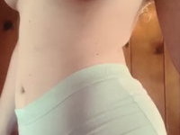 Teen GF with floppy tits shows plush body