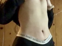Teen GF with floppy tits shows plush body