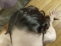 Hairy teen GF gets fucked and sucks for cum
