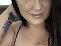 Sexy BBW amateur wife shows big tits