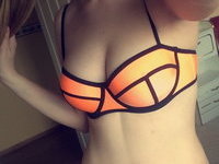 Big natural tits on gorgeous teenage girl