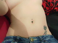 Curvy goth teen with huge tits