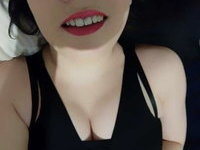 Curvy goth teen with huge tits