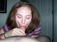 Sexy wife loves cock in her mouth and hairy twat