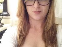 Redhead amateur teen GF shows off tiny tits and perfect ass