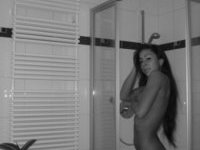Big tit MILF in and out of the shower