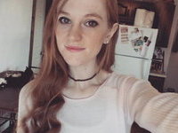 Beautiful redheaded teen girlfriend