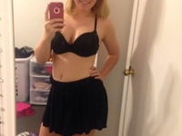 Chubby blonde with great tits and ass selfies