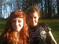 Redhead teen GF selfies alone and with girlfriends